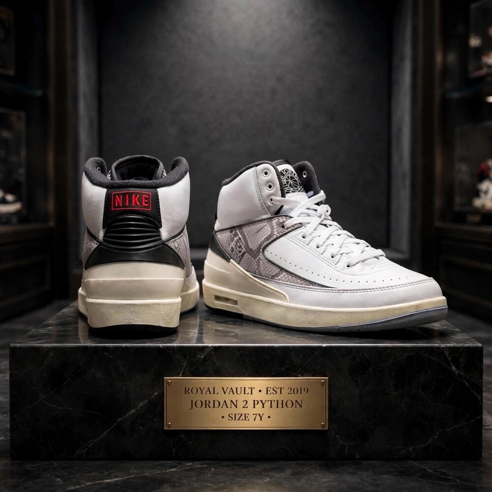 Size 7Y Jordan 2 Retro Python DO8562-102 GS Youth 8.5W